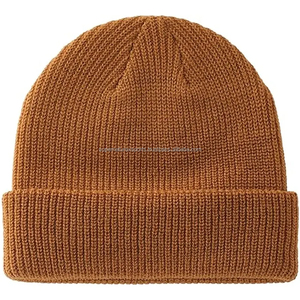 2024 hiver en gros haute qualité unisexe bonnet casquettes 100% coton Logo personnalisé impression poids léger différentes couleurs meilleure conception - Product Image 1
