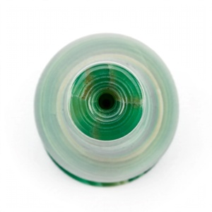 Vase à fleurs sur pied en onyx vert émeraude, fait main, motif tourbillonnant, pour hall d'hôtel, OEM - Product Image 4