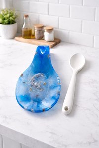 resin salad server set resin serving spoon resin serving fork kitchen utensil salad tool dining accessory time 2 <b>decor</b> - Product Image 4