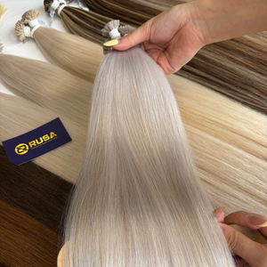 ผมต่อ Rusa Hair ผมแท้เวียดนาม เวอร์จิ้นแฮร์ แบบเคราติน ปลายตรง ซุปเปอร์ดับเบิ้ลดรอน สีน้ำตาลธรรมชาติ ปลายแบน - Product Image 1
