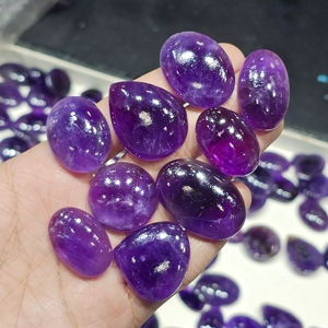 Natural Amethyst Cabochons Lot Wholesale Amethyst Gemstones Lot For Jewelry Making - Product Image 1