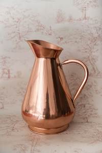 Vintage Classic Copper Pitcher with Handle <b>Large</b> Capacity Eco-Friendly Portable Home Drinkware - Product Image 1