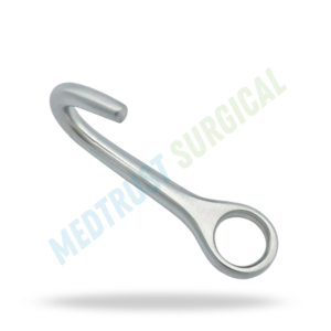 Gancho obstétrico Harms OB Eye Hook de 3.5 pulgadas, instrumento veterinario para asistencia en el parto bovino - Product Image 4