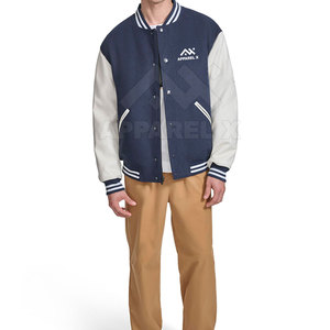 Chaqueta Letterman de tacto suave, chaqueta Letterman de tacto premium, chaqueta Letterman con costuras duraderas para hombre - Product Image 2