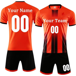 Uniformes de fútbol sublimados 100% poliéster transpirable de secado rápido con correa ajustable y diseño de logotipo personalizado. - Product Image 4