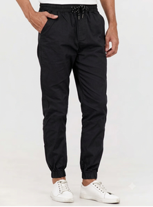 Pantalones deportivos casuales para hombre, cintura media, con cordón ajustable, corte regular, poliéster y algodón, con bolsillos - Product Image 6