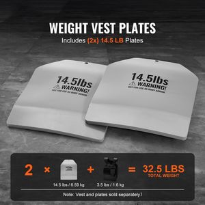 Piastre Ponderate Curve in Acciaio Premium da 14,5 LB, Ergonomiche per WOD, Pesi Aggiuntivi Abbinabili a Gilet Ponderato Curvo - Product Image 2