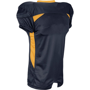 Maillot de football américain pour homme, col en V, manches courtes, orange, en mesh respirant, coupe athlétique, couleur unie, vêtements de sport - Product Image 6