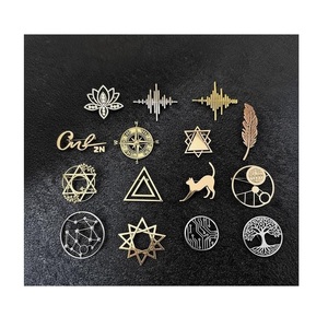 Accessoires de fabrication de breloques personnalisées avec logo de mode, plaque métallique gravée en relief - Product Image 1