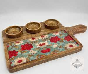 Rectangular Wooden Serving <b>Platter</b> for Food Presentation and Catering - Product Image 4