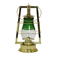 Lanterne à huile en laiton massif poli, style antique fait main, lampe marine nautique vintage pour la décoration de la maison et du jardin