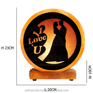 Lampe en sel de l'Himalaya à finition lisse pour la décoration de la maison, lampe en sel à lueur chaude, ambiance relaxante - Product Image 5