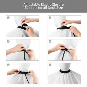 Cape de Coiffeur Professionnelle Personnalisable avec Logo, Imprimée par Sublimation, Imperméable, Légère et Durable en Nylon/Polyester - Product Image 2