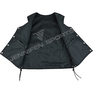 Gilets en cuir de motard authentiques, style décontracté, design unique, dernière collection, vente en gros - Product Image 6