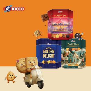 Authentic Malaysia Manufacturer Kicco Season Semi-Hard Gold Tin <b>Biscuits</b> Cookies Wholesale Order Bulk Low Moq Vanilla Chocolate - Product Image 6