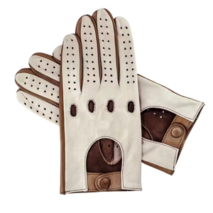 Perforated Leather Unisex Breathable Car Driving Gloves Non-Slip Touchscreen Compatible Outdoor Premium Leather Custom Logo - Product Image 4