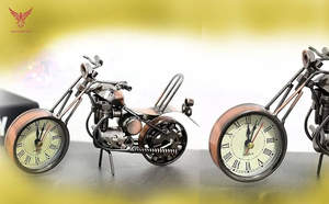 Metal Small Bike for Office Table Home Decor Vintage Iron Vehicle Model Toy Gifts - Product Image 4