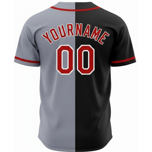 Maillot de baseball imprimé numériquement style dégradé personnalisé, respirant, style hip-hop, avec logo et nom brodés pour hommes et jeunes - Product Image 5