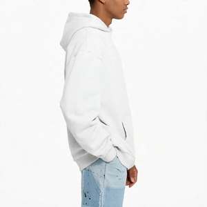 Sweat à capuche d'hiver tricoté 100 % coton respirant 340 GSM pour hommes GYM Active, style le plus récent, couleur unie, personnalisable, vente en gros - Product Image 3