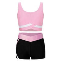 6-16 vente en gros enfants formation Dancewear ensemble filles pas cher compétition gymnastique rythmique justaucorps vêtements Performance porter