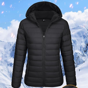 Chaquetas Acolchadas Personalizadas de Invierno para Mujer, Diseño de Primera Calidad, Nueva Moda, Cuello con Capucha, Transpirables, de Lona, Cálidas - Product Image 4