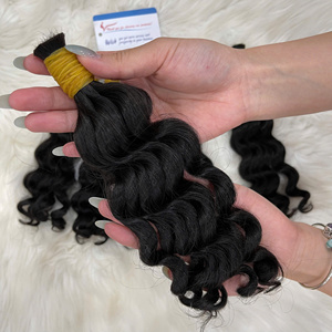 Extensions de cheveux de qualité supérieure, magnifiques mèches de cheveux humains, très lisses, faciles à poser, très haute qualité, ondulations profondes à la vapeur. - Product Image 6