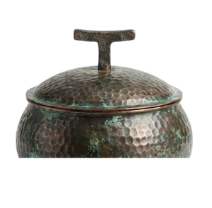 ชุดอาหารค่ำสไตล์วินเทจ ทำจากโลหะตีลาย สำหรับใช้ในครัวเรือน ชามโลหะ - Product Image 4