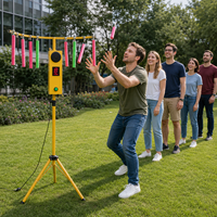Machine de jeu portable « Attrape la bâton » pour un joueur, verticale, à monnayeur, avec écran partagé et jeu de réaction rapide