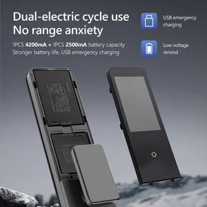 Serrure de porte intelligente numérique antivol avec interphone visuel 3D, double caméra WiFi Tuya et double batterie - Product Image 6
