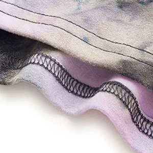 Women's Tie Dye O-Neck Tank <b>Tops</b> Loose Fit Casual Summer Breathable Anti-Wrinkle Knitted 100% Cotton Streetwear - Product Image 4