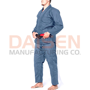 Kimono de BJJ bleu pour homme, 100% coton, vêtements d'arts martiaux durables, coupe classique, taille adulte - Product Image 2