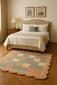 premium quality rug multicolor rug unique pattern pink white green purple r Durable Floor <b>Carpet</b> for Home Picnic - Product Image 3