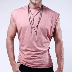 Plain 65% Cotton 35% Polyester Gym Tank <b>Top</b> for Men Bodybuilding <b>Sleeveless</b> Singlet Vest Oversize Gym Apparel Blank Fitness Wear - Product Image 1