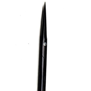 Ciseaux à cuticules en acier inoxydable noir à lame courbée, pointe acérée, pour droitiers, outil de manucure et de beauté - Product Image 6