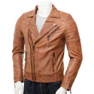 Chaqueta de Cuero y Lona para Motociclistas, Estilo Personalizado de Alta Calidad, a la Moda, Fabricada en Pakistán, Impermeable y Resistente al Viento - Product Image 3