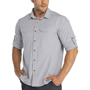 เสื้อเชิ้ตผู้ชาย ระบายอากาศได้ดี เหมาะสำหรับเดินทาง ทำงาน ตกปลา ใช้ได้ทุกวัน ออกกำลังกาย เดินป่า แห้งเร็ว - Product Image 1