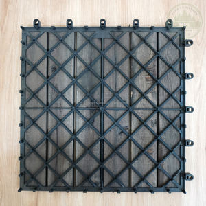Carreaux de terrasse modernes à 6 lamelles en acacia gris pour balcon extérieur et cuisine-Techniques lisses - Product Image 6