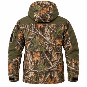 เสื้อแจ็คเก็ตผู้ชายพิมพ์ลายสำหรับล่าสัตว์และตกปลา มีฮู้ด กันลม มีกระเป๋าหลายช่อง เสื้อแจ็คเก็ตอเนกประสงค์สำหรับกิจกรรมกลางแจ้ง ออกแบบได้ตามต้องการ - Product Image 2