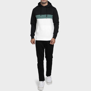 Sudadera con capucha de alta calidad, gruesa, 100% algodón, con logotipo personalizado, para hombre, lisa, extragrande, al por mayor. - Product Image 2