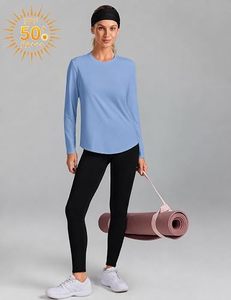 <b>Womens</b> Long Sleeve Yoga Fitness Shirt Manufacturer Custom Sportswear Activewear Gym Workout Running Training Top Breathable - Product Image 4