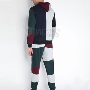 Low Moq Custom Design Men <b>Tracksuits</b> Outdoor Use Men Clothing Solid Color <b>Plain</b> <b>Tracksuit</b> - Product Image 3