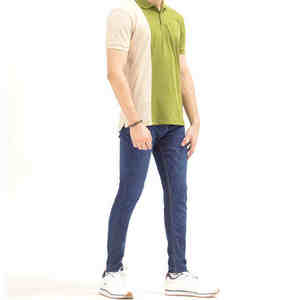 Chemises de golf pour hommes à manches courtes en tricot de haute qualité avec broderie de logo personnalisé, anti-rides et séchage rapide - Product Image 2