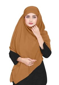 Hijab en fausse georgette respirant de tous les jours pour le confort et le style vêtements indiens pour la fête pakistanaise Dupattas - Product Image 4