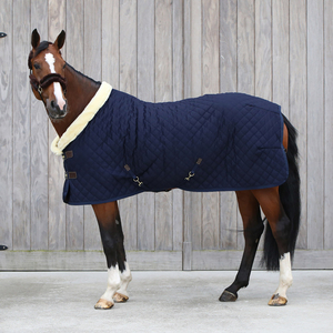 2026 Best Quality Winter Horse Stable <b>Rugs</b> Custom Cotton Blankets with Fur Lining, Warm Durable Stable Horse <b>Rug</b> Designs - Product Image 3