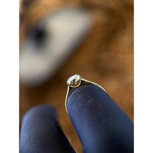 Bague de fiançailles en or 14 carats avec diamant ovale de 2 carats cultivé en laboratoire, alliance minimaliste solitaire pour femme - Product Image 5