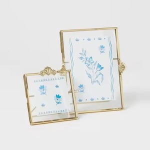 Decorative Interior Photo <b>Frame</b> Glass Metal Wall <b>Mounted</b> Picture Holder - Product Image 1