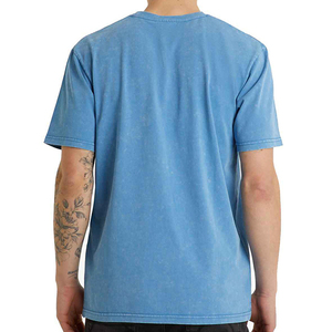 Wholesale Custom Front Logo Print Acid Wash Men's T-Shirts Cotton Eco-Friendly Lightweight Plain - Product Image 3