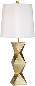Modern Gold Brass <b>Table</b> Lamp with White Shade Eco-Friendly & Multi-Functional Luxury Home Decor for Living Room <b>Bedside</b> - Product Image 5