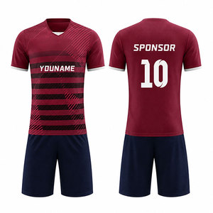 Conjunto de Camisetas de Fútbol con Estampado Digital Personalizado, Unisex, Manga Corta, Secado Rápido, Transpirable, Cuello Redondo, Impresión del Nombre del Equipo y del Jugador, Elástico - Product Image 6