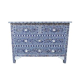 Aparador con Incrustaciones de Hueso de Diseño Marroquí en Verde, Mueble con Incrustaciones de Hueso, Diseño Moderno y en Tendencia, Nuevo Armario Personalizado - Product Image 4